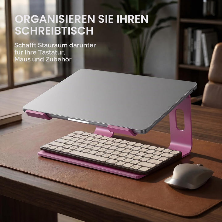 SOUNDANCE Laptop-Ständer, Aluminium-Computer-Erhöhung, ergonomischer Laptop-Ständer für den Schreibt