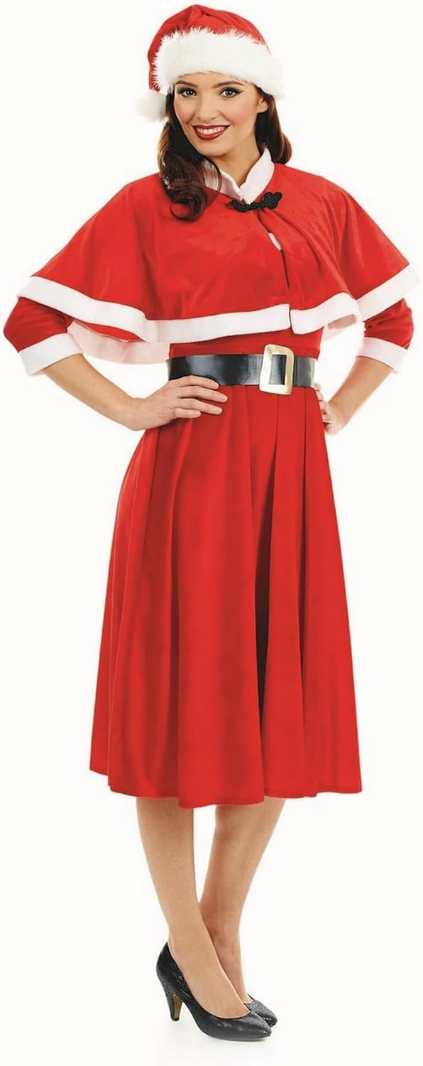Fun Shack Weihnachtsfrau Kostüm Damen, Festliches Halloween Kostüm M Rot, M Rot