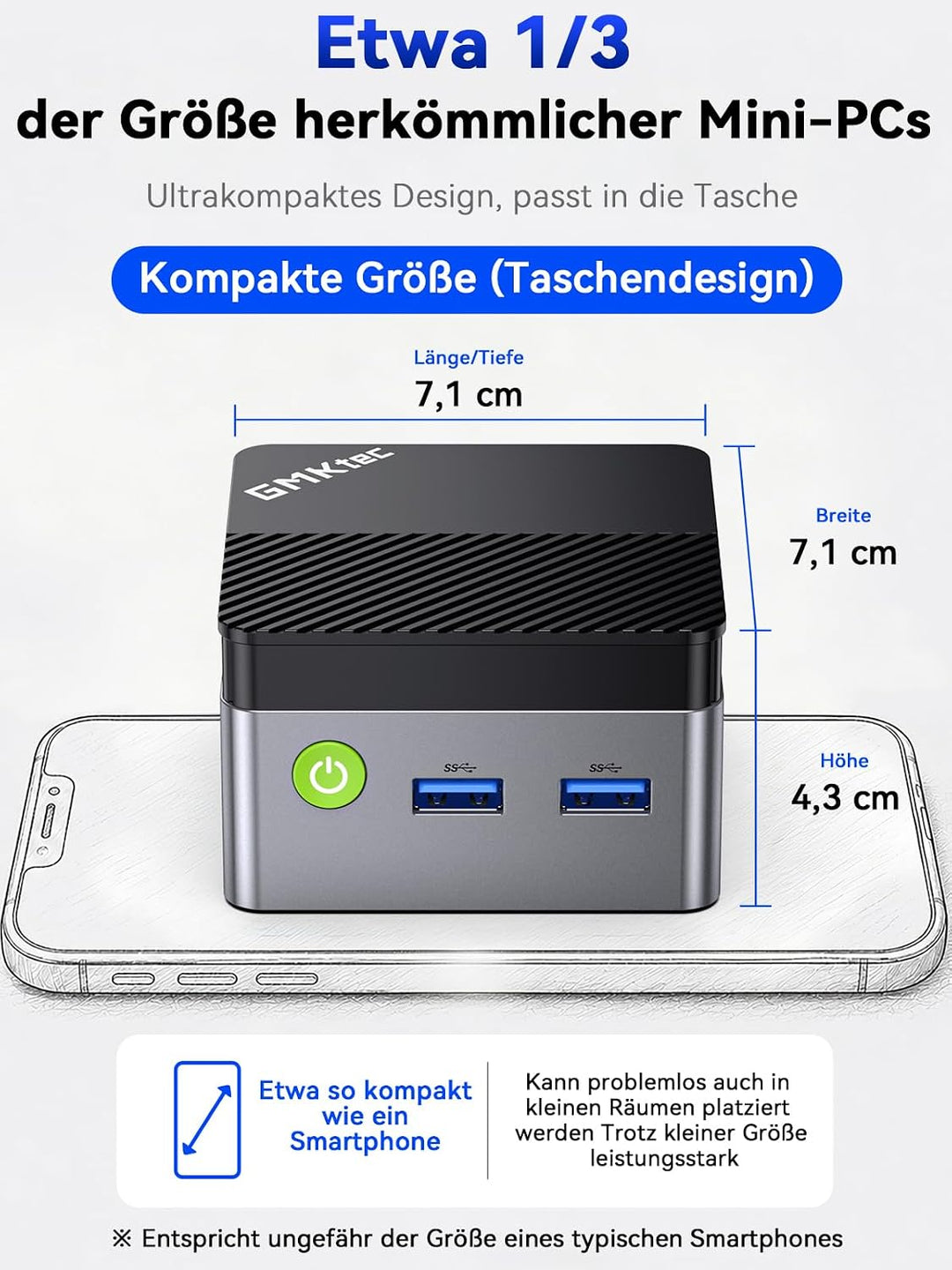 GMKtec G2 Plus Desktop Mini PC N150 12GB DDR5 256GB SSD Dual LAN, Mini Computer 1000Mbps, 4K Triple