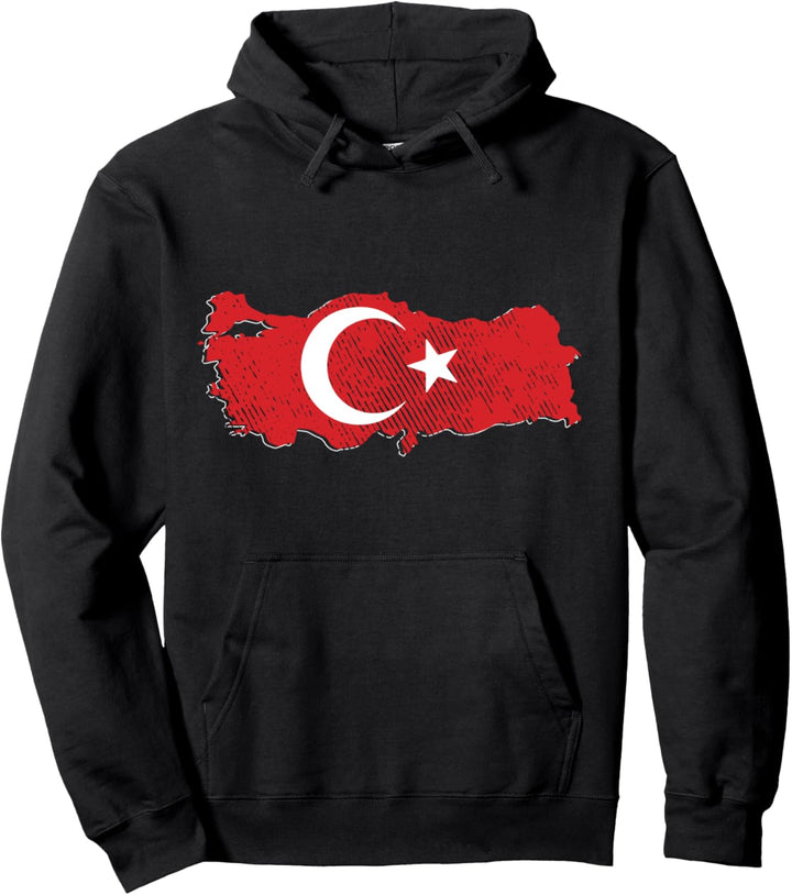 Retro Türkei Fahne Türkische Flagge Fahne Türk Bayrak Pullover Hoodie