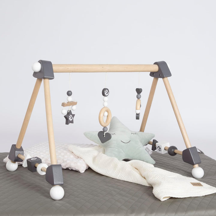 roba Baby Spielbogen aus Holz - Anhänger Set Rock Star Baby 3 - Activity Center ab 3 Monaten - Monte