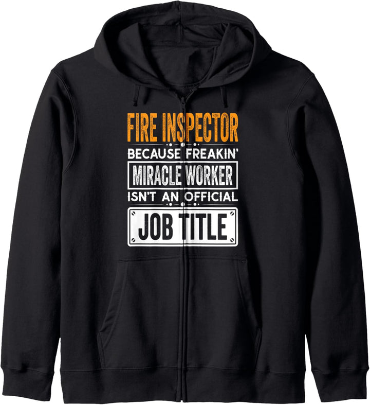 Fire Inspector Official Job Title - Funny Firefighter Kapuzenjacke