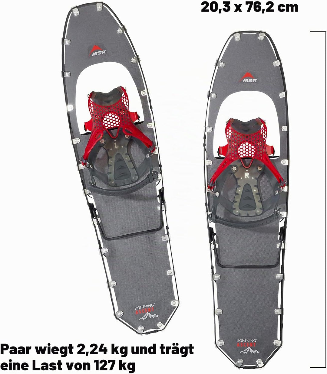 MSR M Lightning Ascent 30 Schwarz, Herren Aluminium-Schneeschuh, Grösse One Size - Farbe