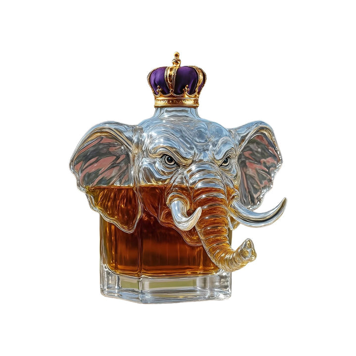 Tier Whiskyflaschen | Lustiges Tier Elefant Glas Whisky Flasche | Hochtransparenter Getränkebehälter