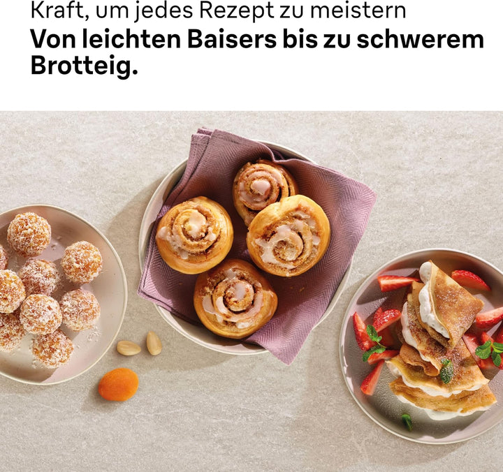 Braun MultiMix 3 - Handmixer mit 4 Zubehörteilen, 550 Watt, Weiss