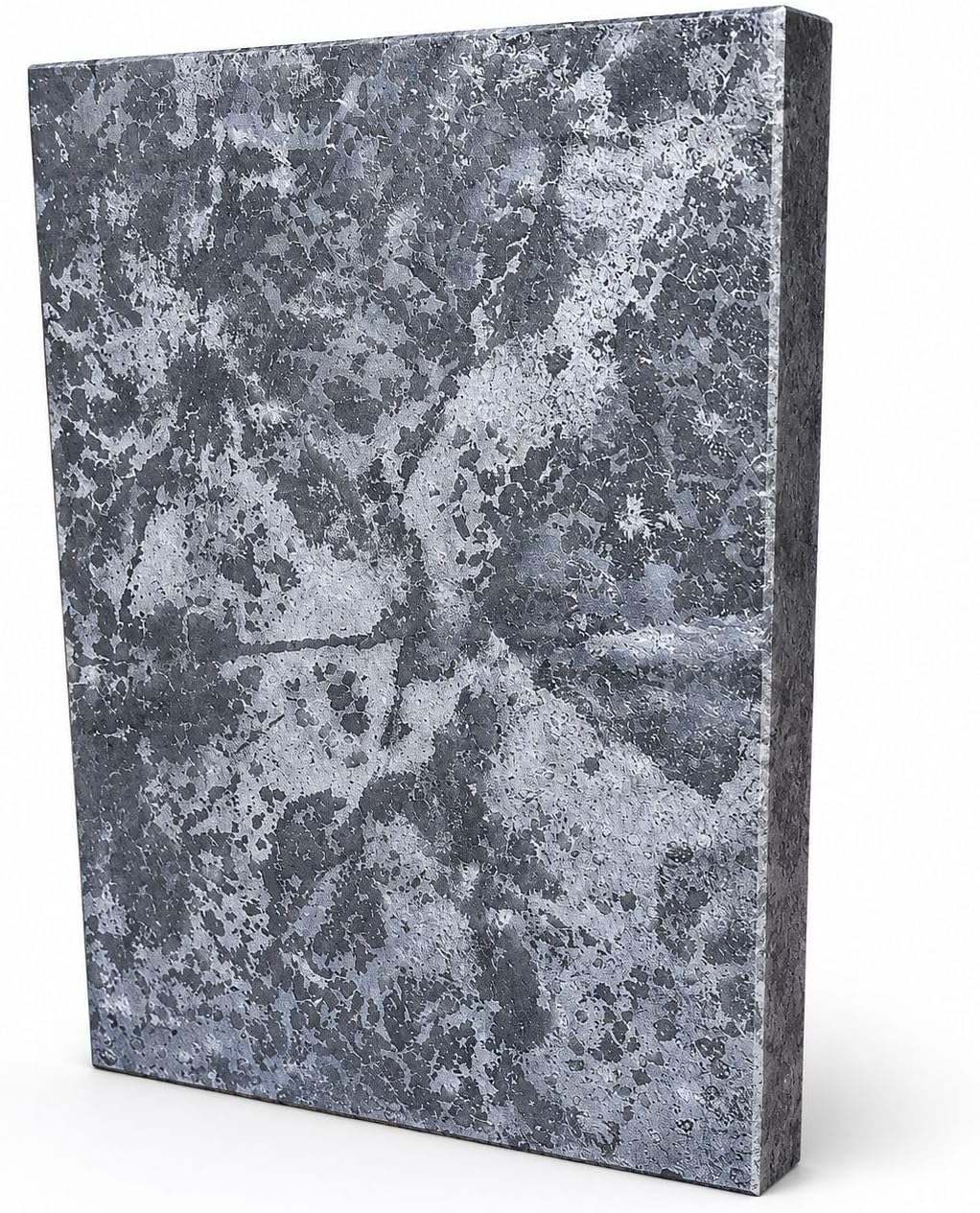 Specksteinplatte 30 × 20 × 2 cm – Naturstein Grillplatte aus Speckstein – massive Steinplatte zum Gr
