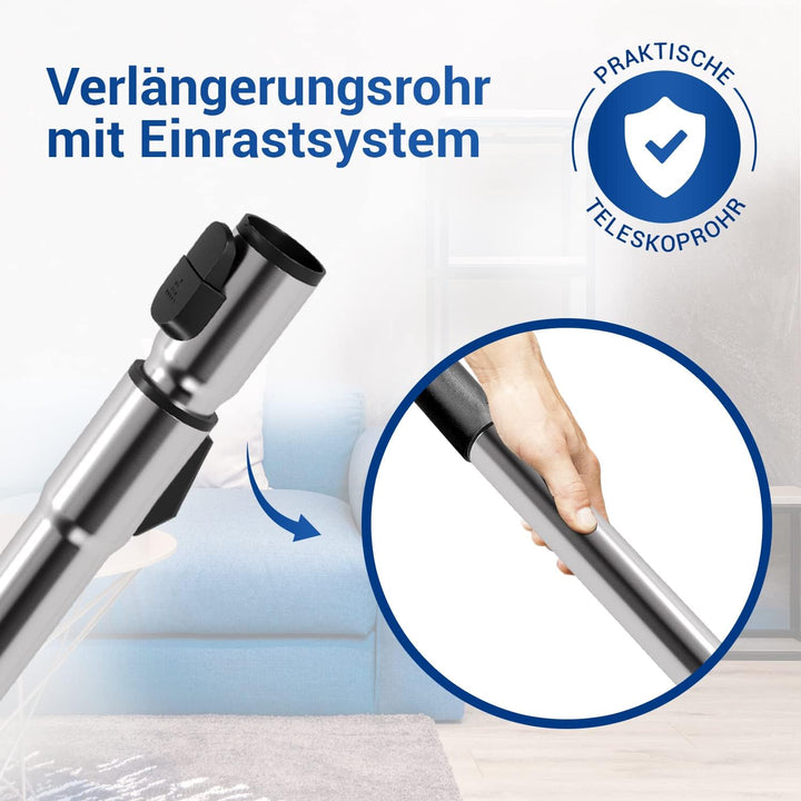 VIOKS Staubsauger Teleskoprohr Ersatz für Mіеle 10615280 &amp; 10275580 mit Anschluss Ø 35mm/ Verlängeru