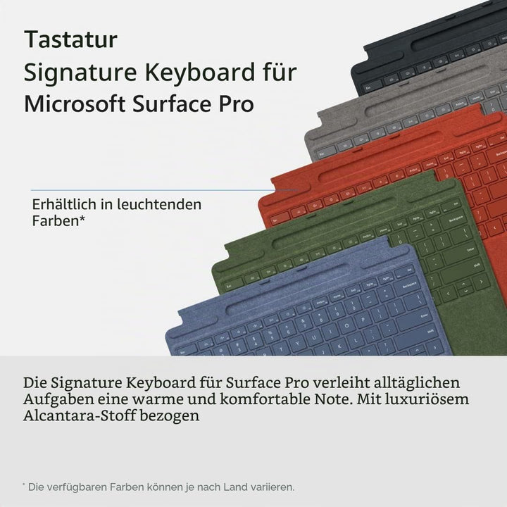 Clavier Microsoft Signature pour Surface Pro avec Stylet Vert forêt Waldgrün Tastatur + Eingabestift