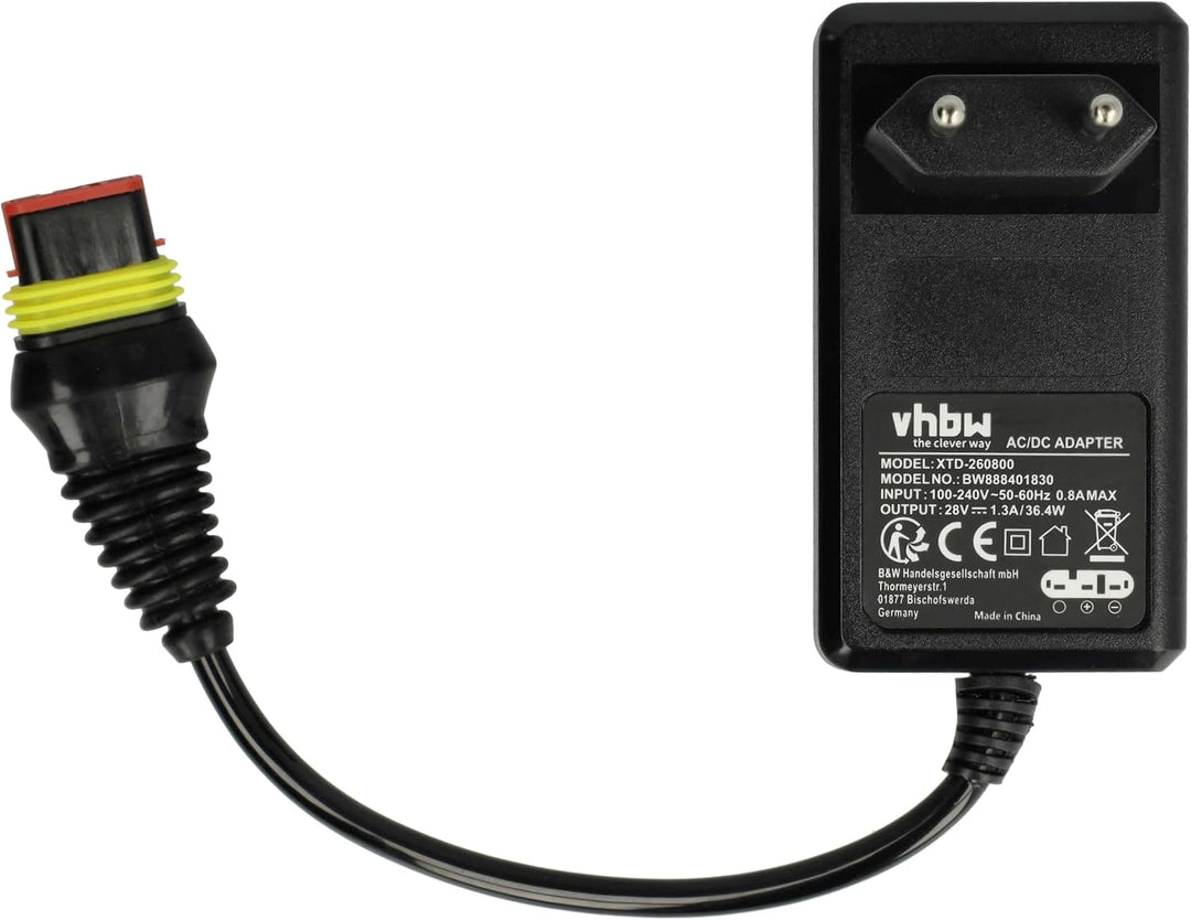vhbw 1x Netzteil, 1x 3400 mAh Akku, 1x 5 m Niederspannungskabel kompatibel mit Husqvarna Automower 3