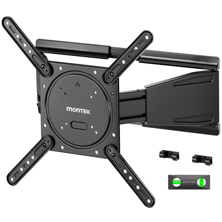 monTEK Ultra Slim TV Wandhalterung 23-75 Zoll bis 45kg, Max VESA 400x400mm 23"-75" TV / 1,3" Ultra-S