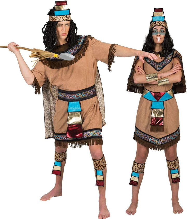Funny Fashion Costume azteco Maya Donna 40-42, 40-42