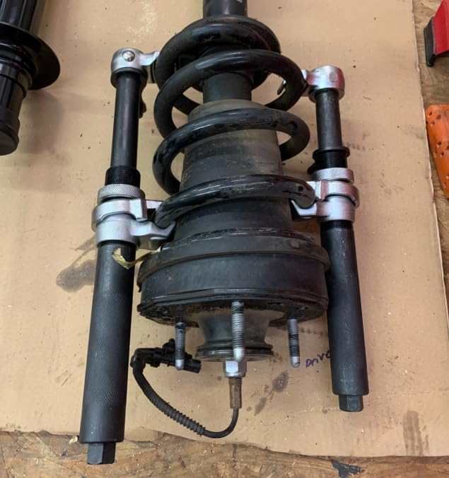 FreeTec Federspanner Set 3tlg | Profi Werkzeug für KFZ Federn | Tuning &amp; Tieferlegung | Spanner für