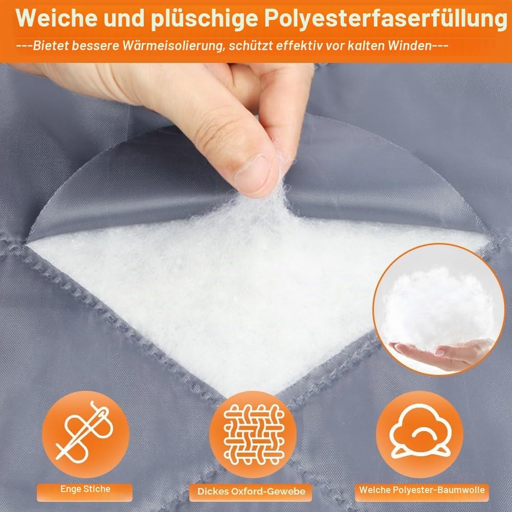 flintronic Magnet Wärmeschutzvorhang für Türen, 90x200cm Thermo Türvorhang, Lsolier Schutz Vorhang,