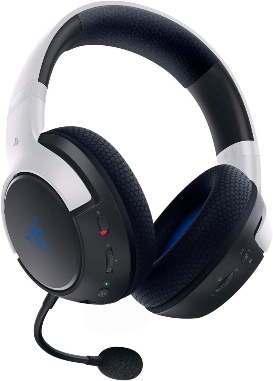 Razer Kaira Pro - Dual Wireless PlayStation 5 Headset mit Haptik HyperSense, 50 mm-Treiber, Hypercle
