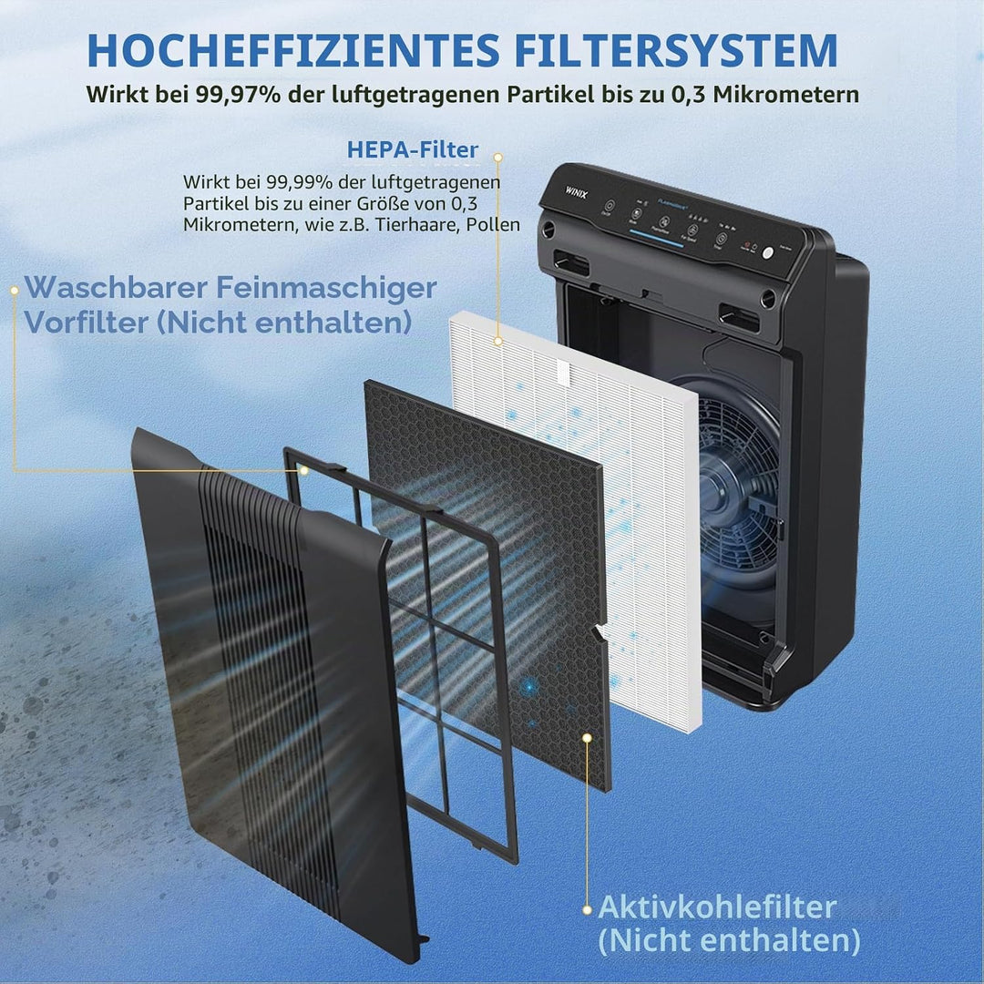 116130 Ersatzfilter H kompatibel mit Winix 5500-2 Luftreiniger und AM80 Luftreiniger, H13 True HEPA