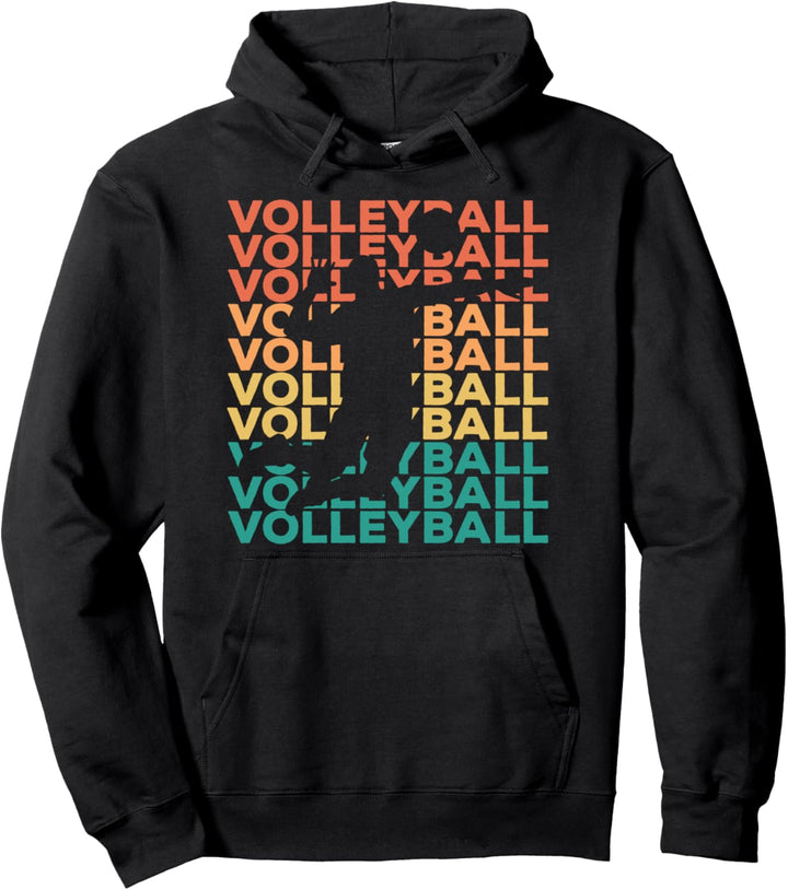 Retro Vintage Volleyball Geschenk für Volleyballspieler Pullover Hoodie
