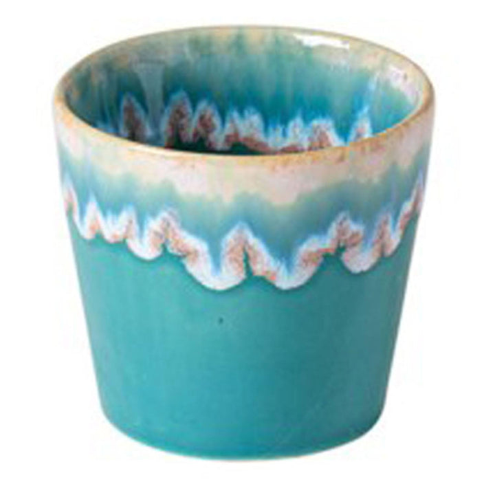 Grestel - Produtos Ceramicos, S.A. Costa Nova »Grespresso« Espresso-Obere, turquoise, ø: 67 mm, 6 St