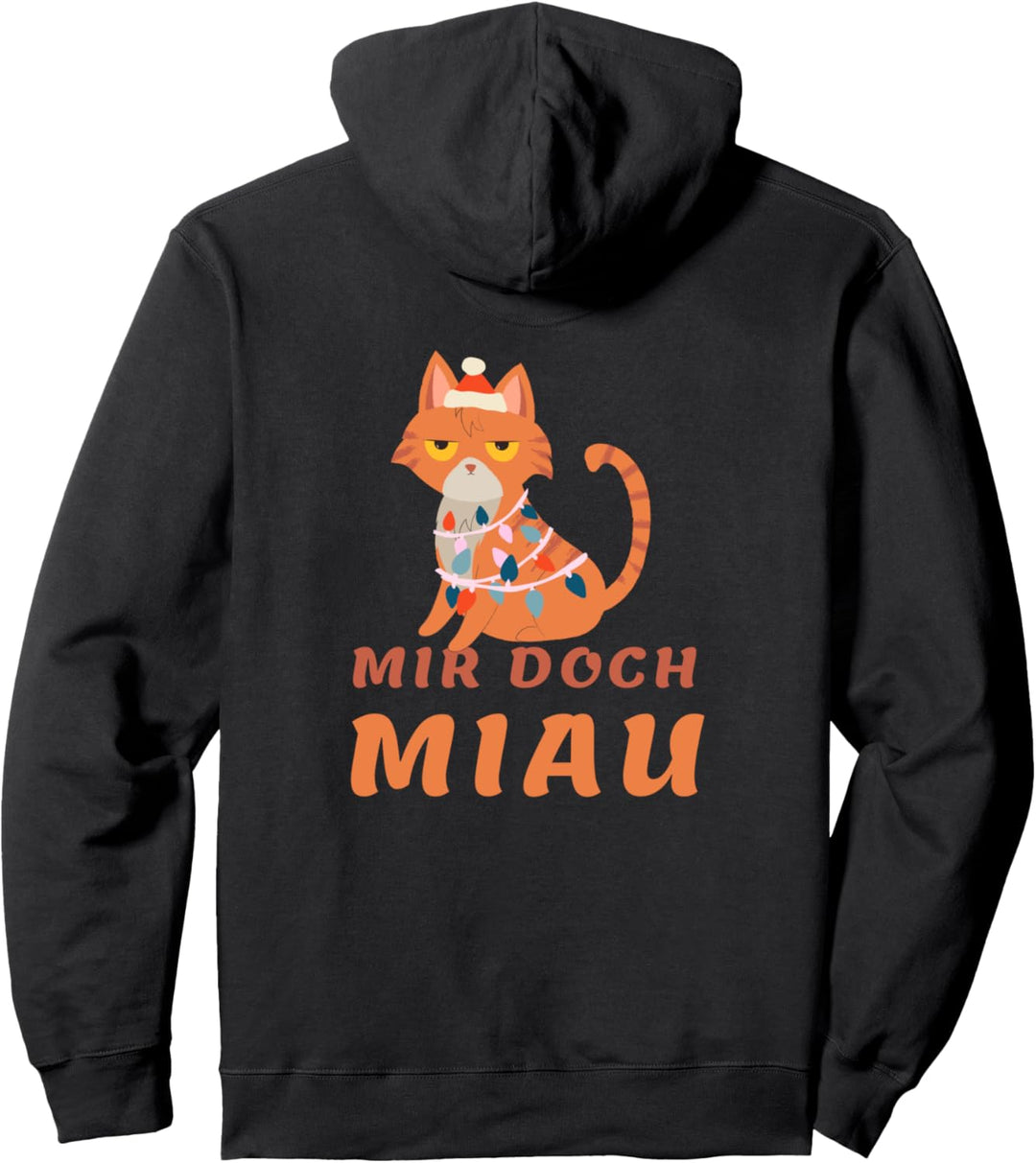 Mir Doch Miau Mir Doch Egal Cat Katze Katzen Spruch Pullover Hoodie