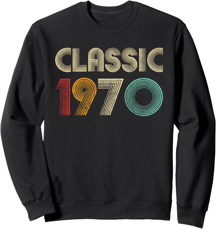 Klassisch 1970 Vintage 50. Geburtstagsgeschenk Männer Frauen Sweatshirt
