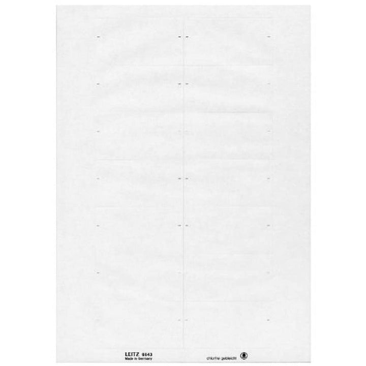 Leitz 66430001 Beschriftungsschild, selbstklebend, 350 Stück, weiss