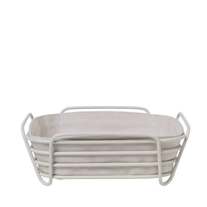 Blomus -DELARA- Brotkorb Size L, quadratisch, herausnehmbare Stofftasche, stilvolles Design, 26 x 26
