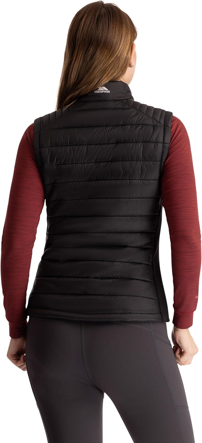 Trespass Damen Elanora-Female Padded Gilet Weste XXL Schwarz, XXL Schwarz