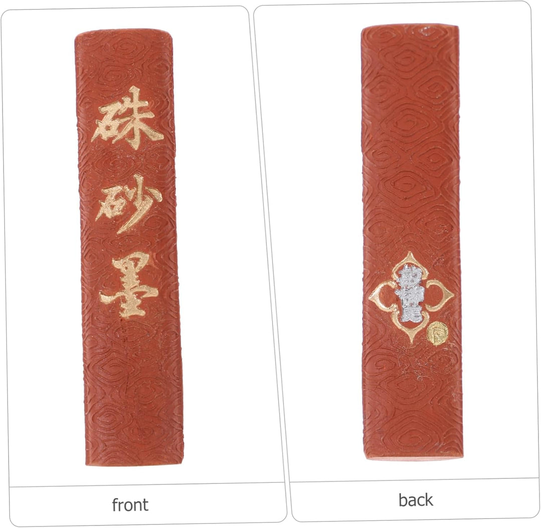 Chinesischer Kalligrafie Tintenstreifen 1 Stück, Zinnoberrot