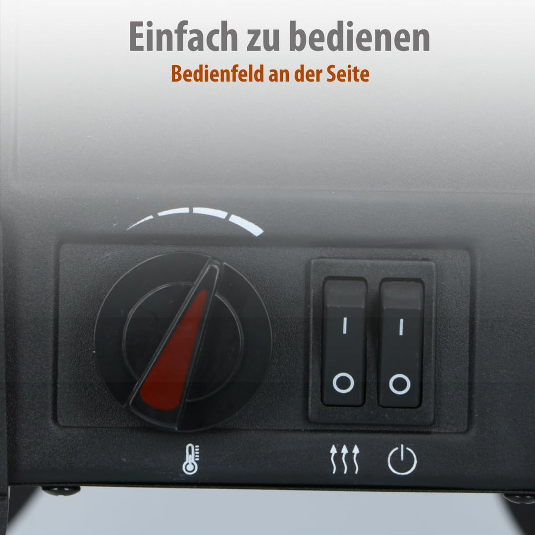 Classic Fire Elektrokamin Verona - Elektrischer Kamin 2000W - mit Heizung und Kaminfeuer - Deko Kami
