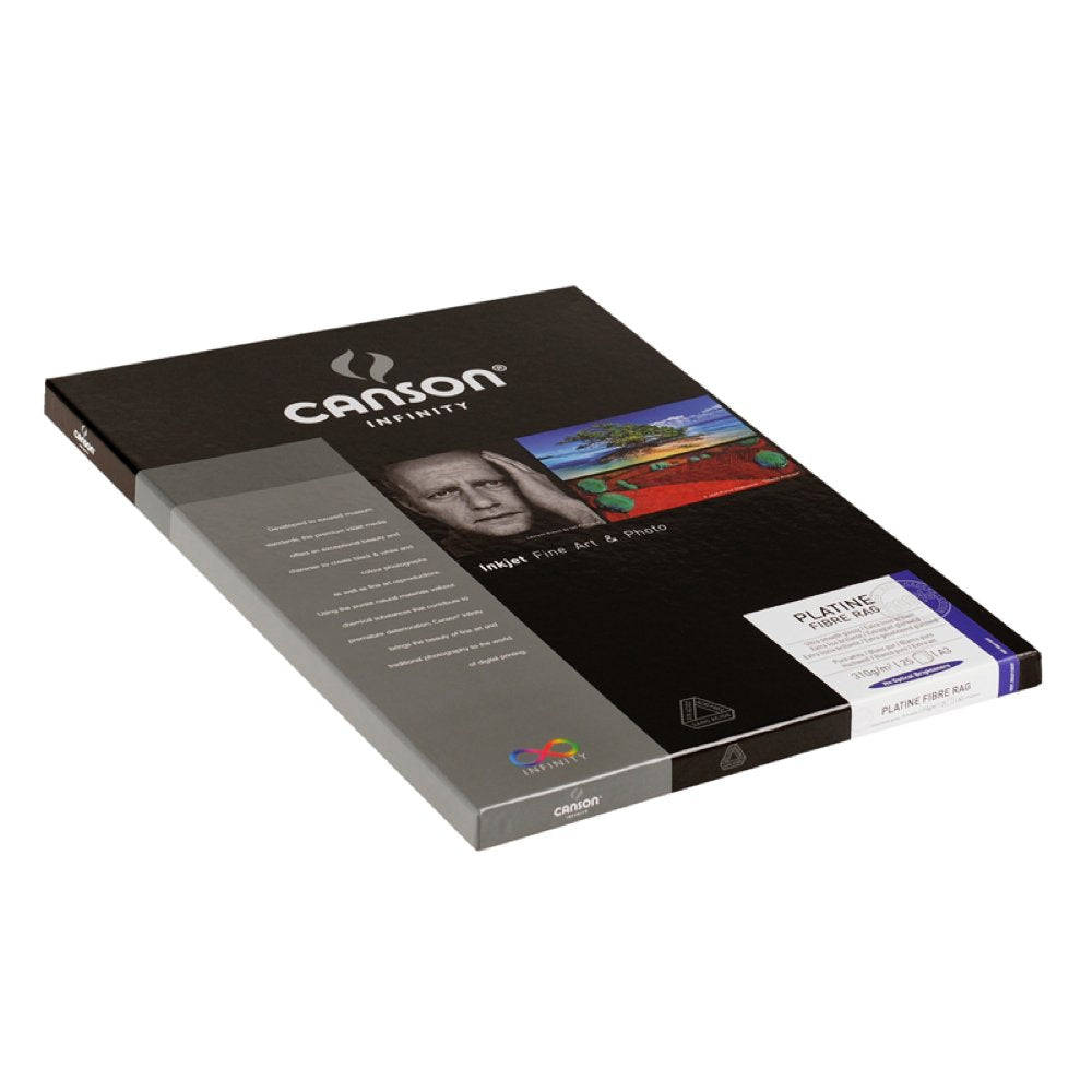 Canson 206211038 Platine Fibre Rag Box, Photopapier, A3+, A3+