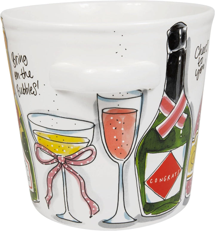 Blond Amsterdam Champagnerkühler Cheers to You, 20x18cm Prost auf Dich, Prost auf Dich
