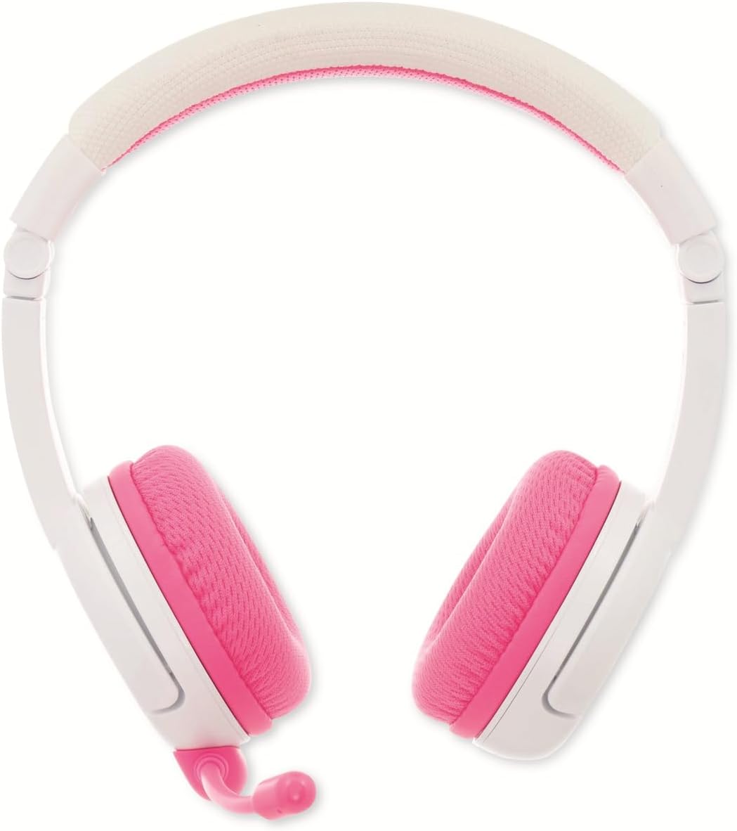 BuddyPhones Kids Headphones Wireless School+ (Pink)