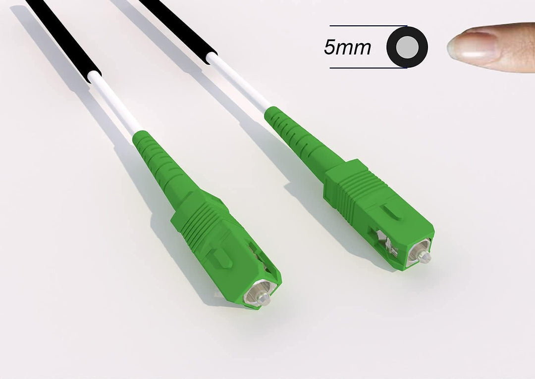 Elfcam® - Glasfaserkabel für den Aussenbereich, Simplex Monomode, SC/APC auf SC/APC 5,0 mm, kompatib