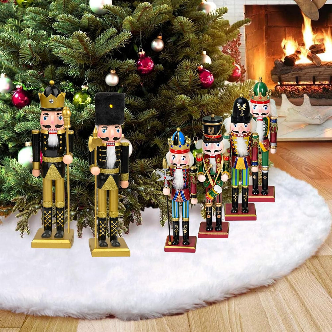 30cm Weihnachten Nussknacker Figur,2 Stück Holz Nussknacker Soldat Grosse Traditionelle Weihnachtsde