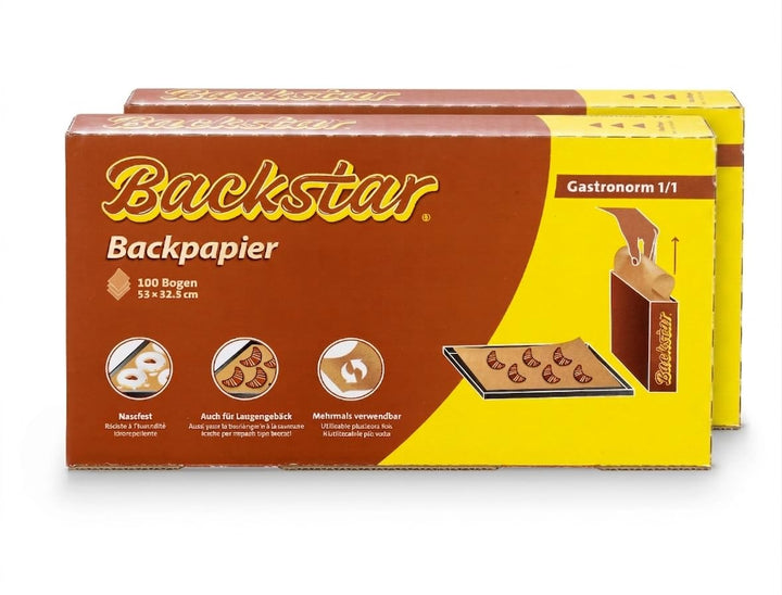 Backpapier 2 x 100 Profi-Bogen im Spender, Gastronorm 1/1 2 x 100 Bogen, 2 x 100 Bogen
