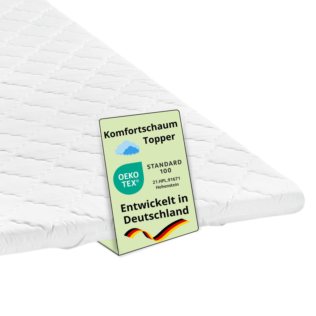 Bodyprotect Matratzentopper 90x200cm, 6 cm hoch, Matratze Komfortschaum Komfortschaum 90 x 200, Komf