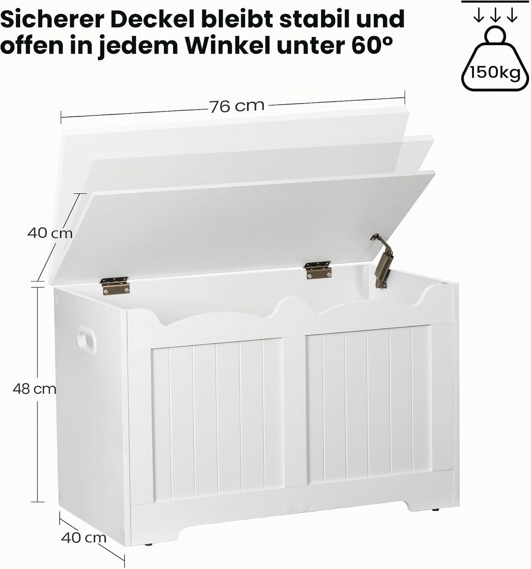Hzuaneri Schuhbank, Sitzbank mit Stauraum, Sitztruhe, 2 Sicherheitsscharniere, Aufbewahrungsschrank,