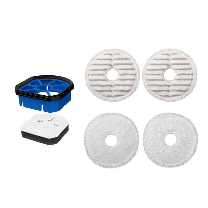 BISSELL Zubehör-Kit Für SpinWave + Vac | Waschbare und Wiederverwendbare Mopps Mit Filter | Enthält