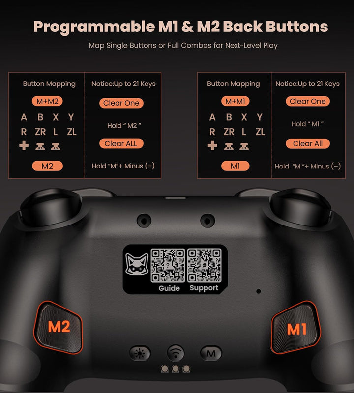 CoguyTech PC Controller mit Ladestation,Pro Controller PC Kompatibel mit Windows/Switch/Android/IOS,