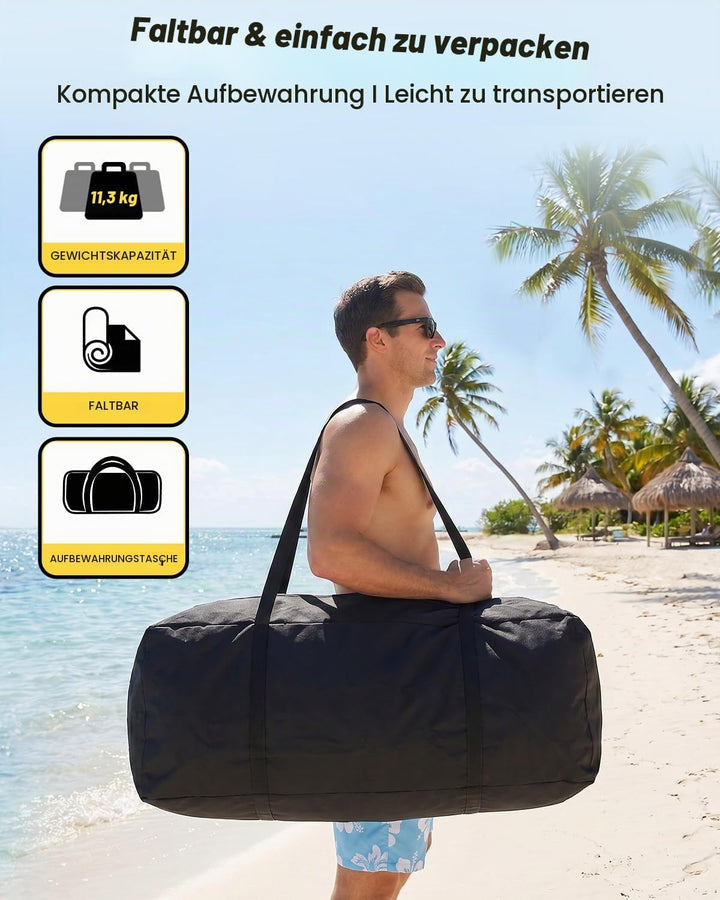 WARMOUNTS Aufblasbare Schwimminsel Wasserhängematte mit Netzmitte, rutschfeste Schwimmmatte Badeplat