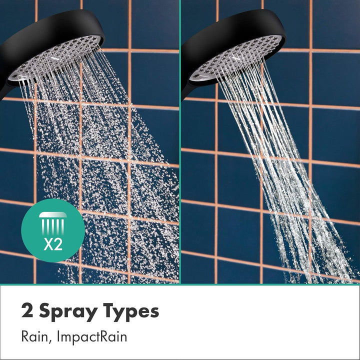 hansgrohe Activera Select S - wassersparender Duschkopf max. 8 l/min (EcoSmart) mit WaterBoost-Funkt