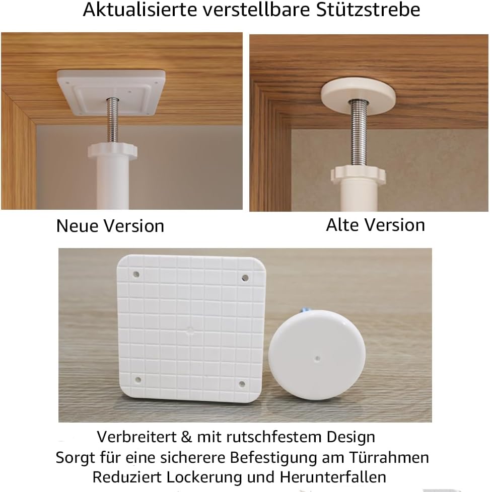 unipaws 190 cm hohes extra hohes Katzenschutzgitter, zweite Generation, stabiles Erhöhung, 89 cm - 9