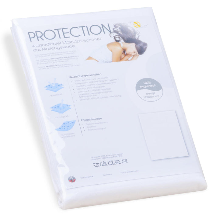 aqua-textil Protection Matratzenschoner 160 x 200 cm Baumwolle Matratzenauflage wasserdicht Molton U