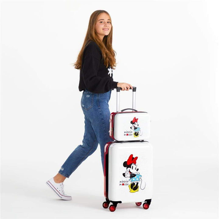 Disney Minnie Magic Anpassungsfähiger Schönheitsfall Weiss 29x21x15 cms ABS Anpassungsfähige Magie,