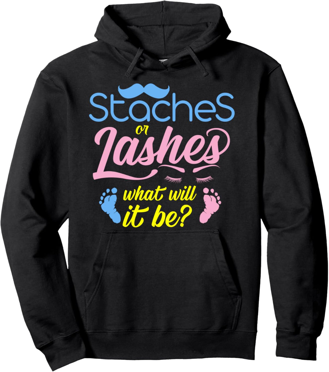 Geschlecht decken Party staches Oder Lashes Was wird es sein Pullover Hoodie