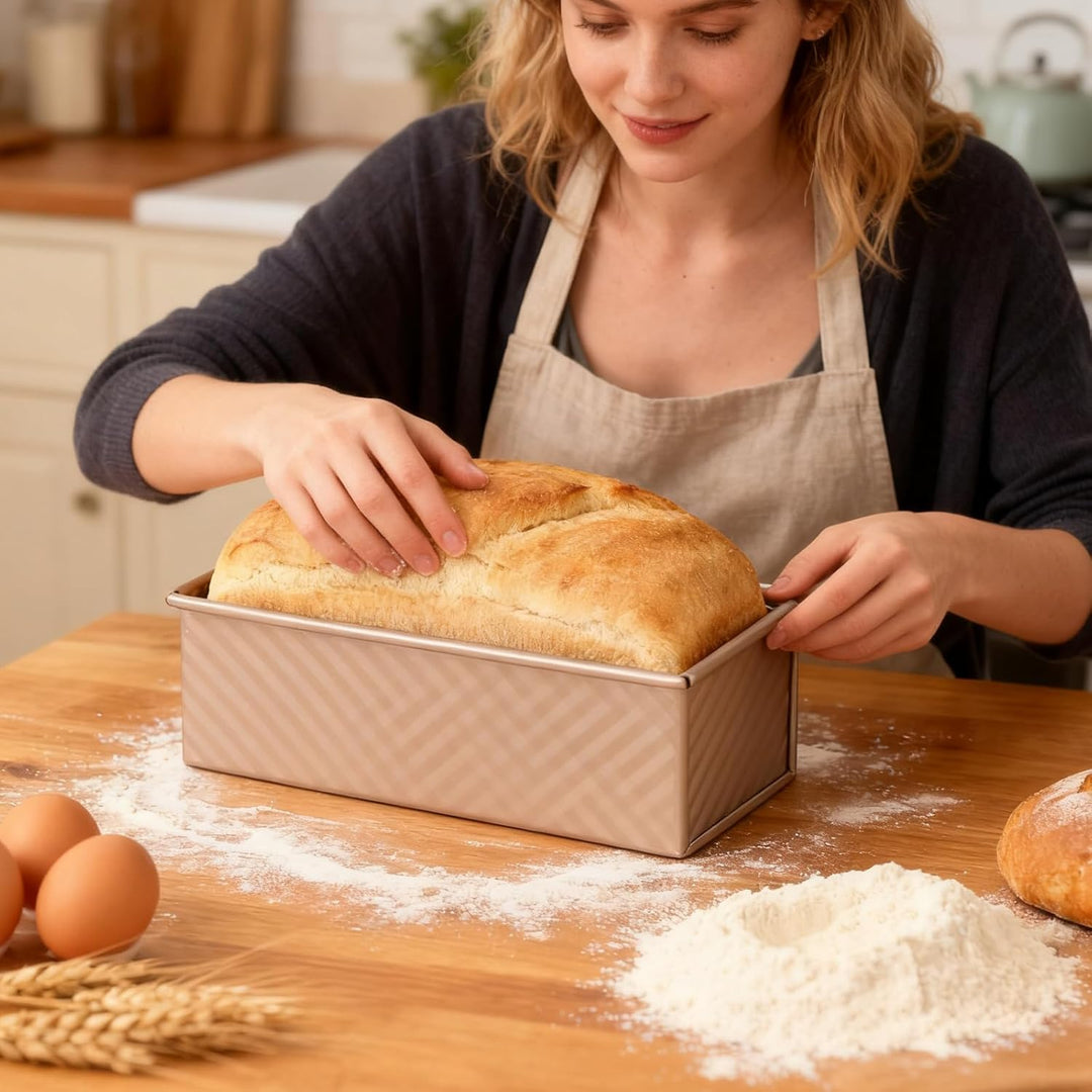 1000g Toastbrot Backform Mit Deckel, Kastenform Kuchen Rechteckig Kuchenform Eckig Kastenform Brotba