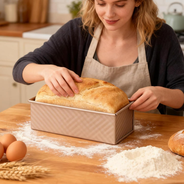 1000g Toastbrot Backform Mit Deckel, Kastenform Kuchen Rechteckig Kuchenform Eckig Kastenform Brotba