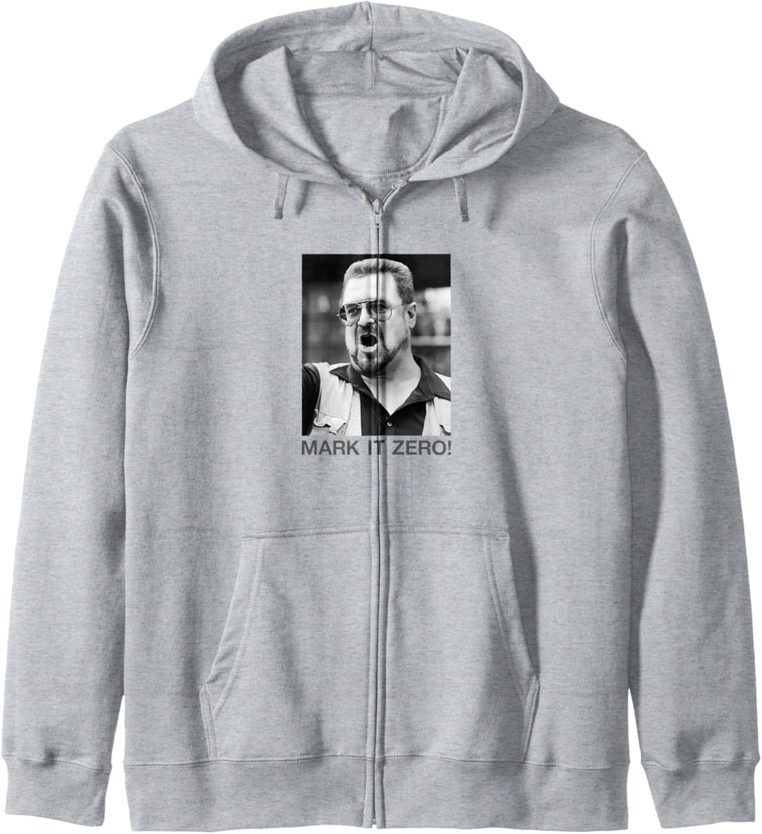 The Big Lebowski Walter Mark It Zero Black And White Poster Kapuzenjacke