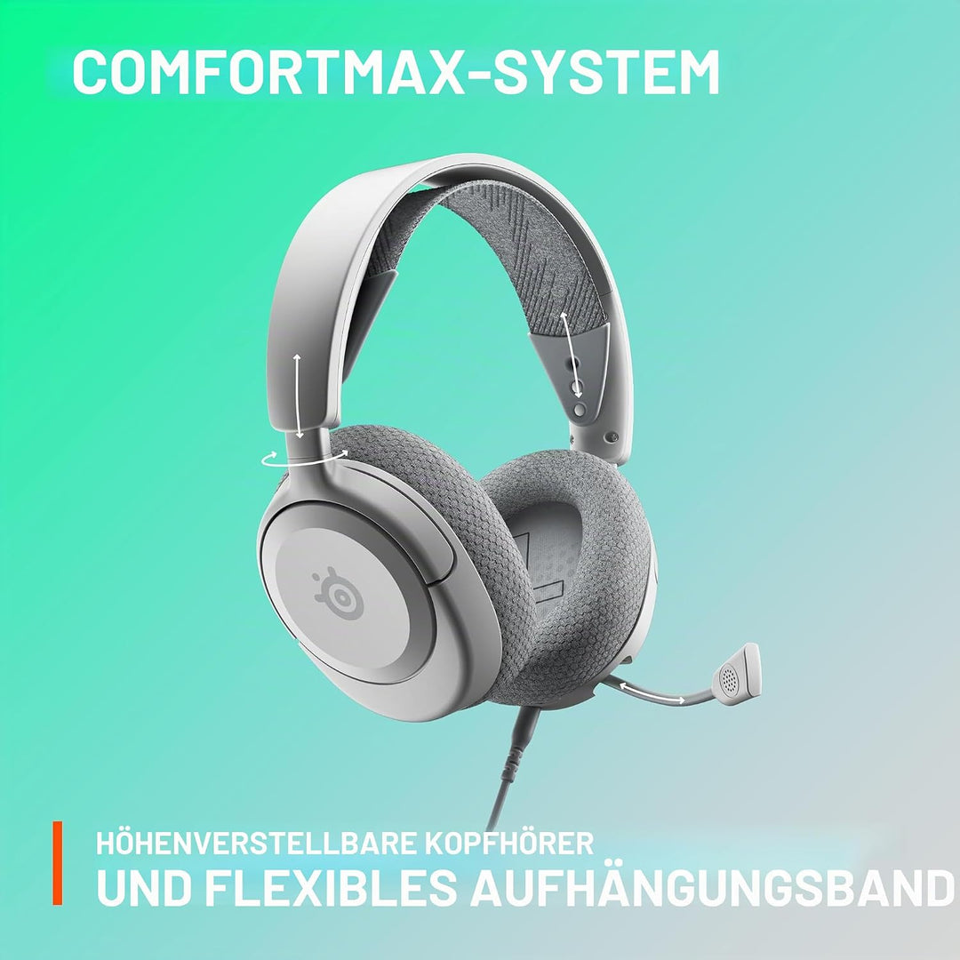 SteelSeries Arctis Nova 1 Multi-System-Gaming-Headset – HiFi-Treiber – 360° räumliches Audio – Komfo