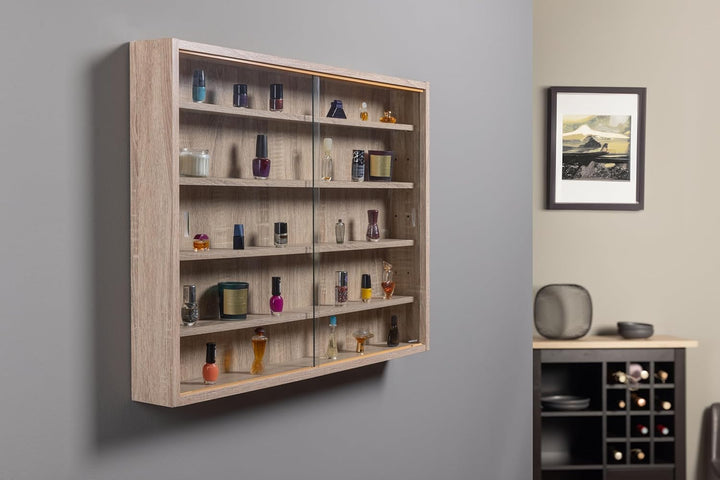 Inter Link - Sammlervitrine - Hängevitrine - Wandregal - Glasvitrine - Wandvitrine - Hängeregal - Sc