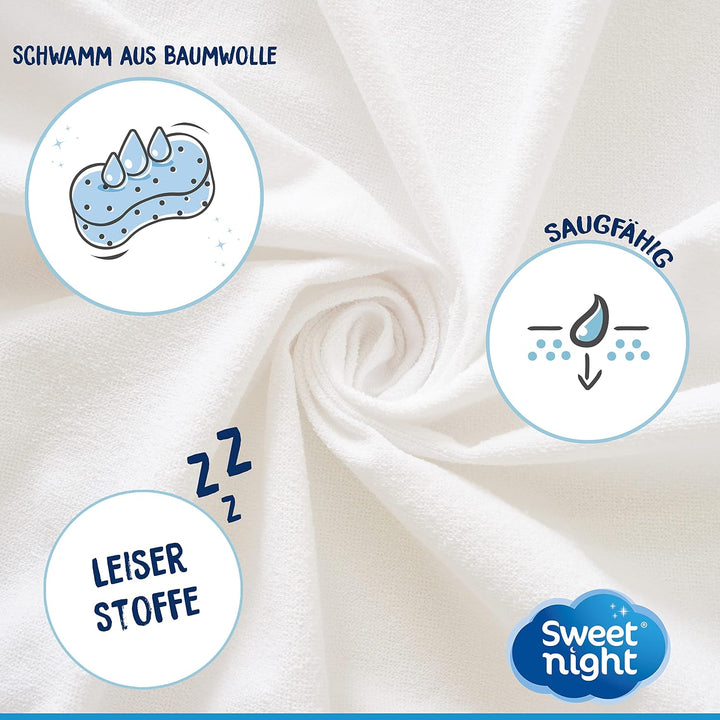 Sweetnight - Matratzenschoner 140x190 cm | Baumwoll | Wasserdichte und saugfähig Matratzenauflage |
